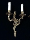 style Pair of Louis XV bronze wall sconces