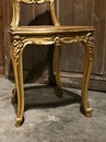 style Pair of Louis XV gilt wood side chairs  Napoléon III period