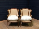 style Pair of Louis XVI french bergères ca 1900