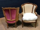 style Pair of Louis XVI french bergères ca 1900