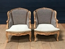 style Pair of LXV bergere 20th century