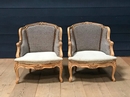 style Pair of LXV bergere 20th century