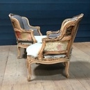 style Pair of LXV bergere 20th century