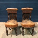 style Pair of smoking chairs