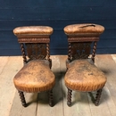 style Pair of smoking chairs