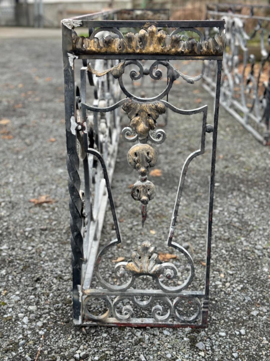 Pair of wrought iron consoles 