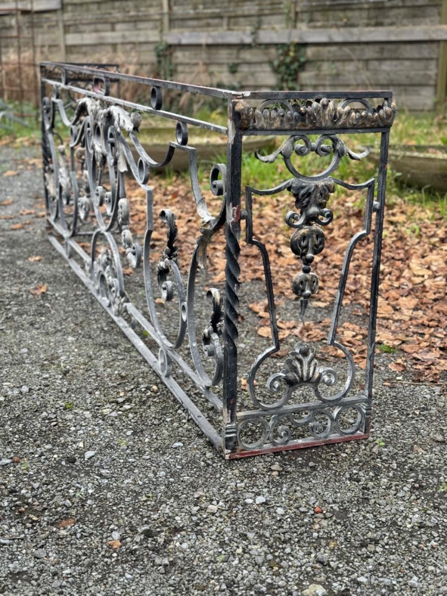 Pair of wrought iron consoles 