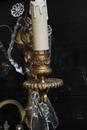 Sconces in brass & cristal circa 1900