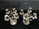 style Pair silvered bronze candlesticks