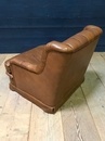 Paire de fauteuils chesterfield  en Cuir, Angleterre  1970