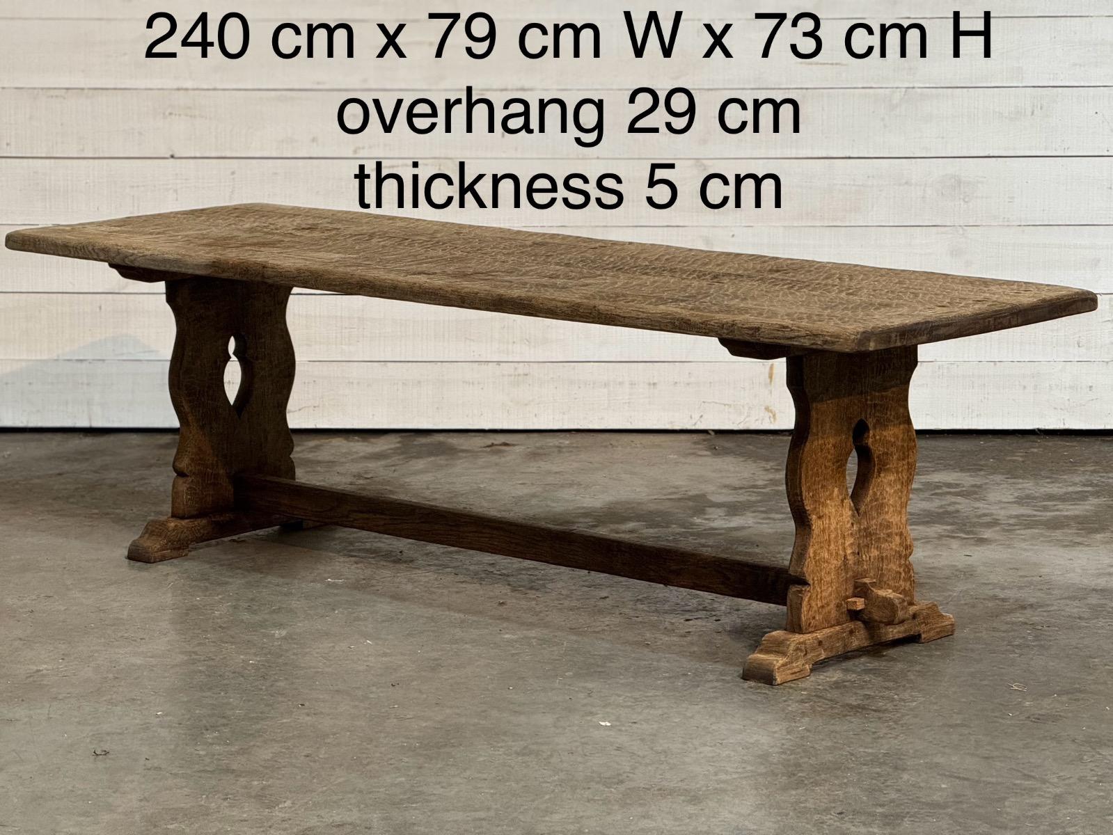 Primitive trestle table 