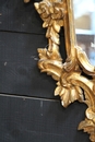 Regence style Gilt Wood Carved Italian Mirror