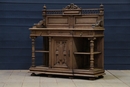 Renaissance style Oak bleached french server, France 19 th century