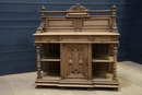 Renaissance style Oak bleached french server, France 19 th century