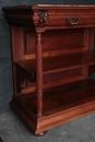 Renaissance style Pair Server with marble tops in Walnut 1880