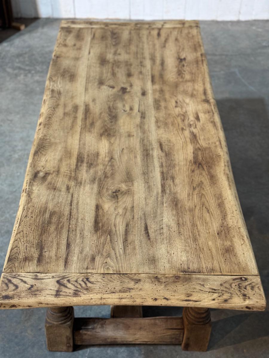 Rustic oak farmhouse table 