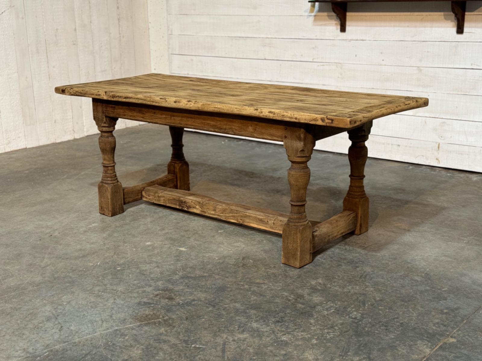 Rustic oak farmhouse table 