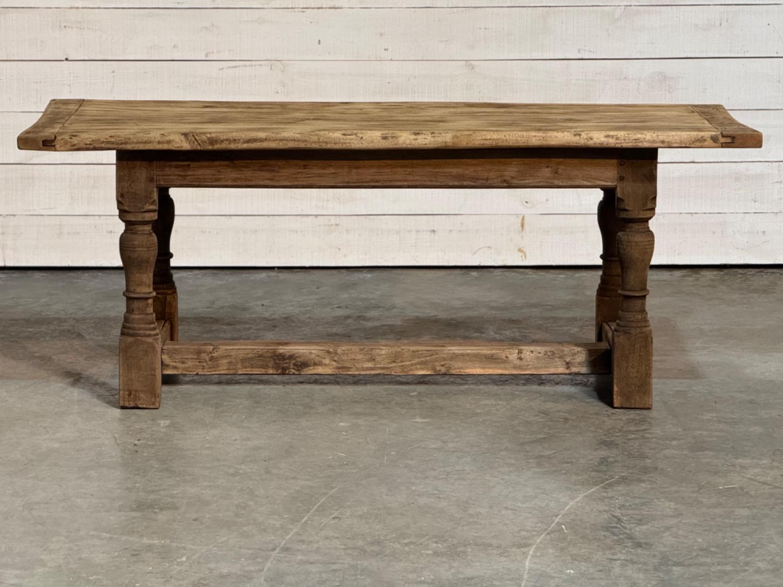 Rustic oak farmhouse table 