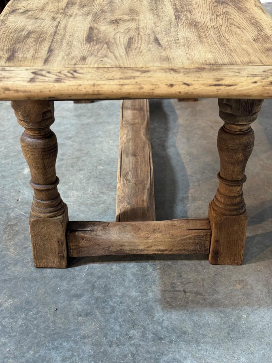 Rustic oak farmhouse table 