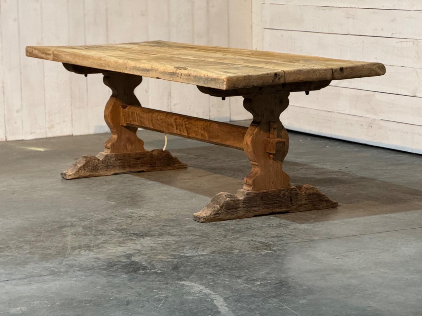 Rustic trestle table 