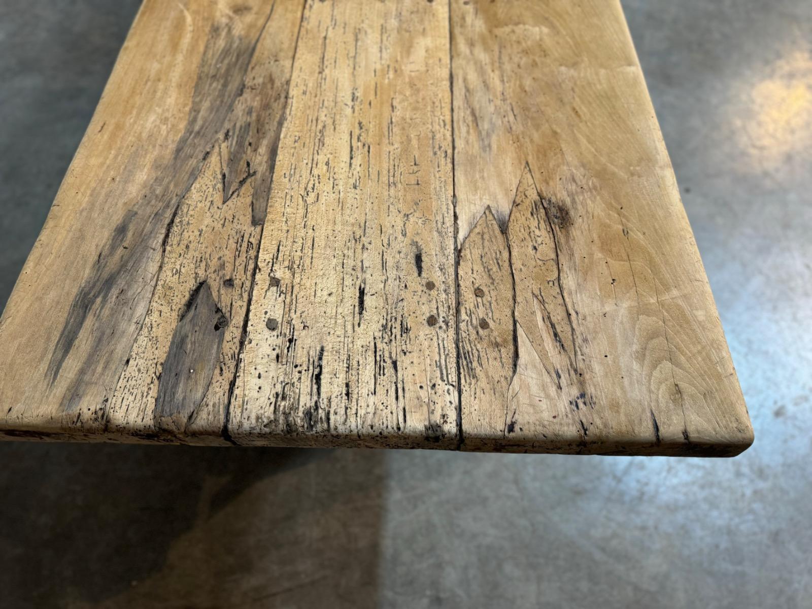 Rustic trestle table 