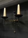 style Set of 4 large iron sconces