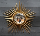 Sun Mirror in Brass, France 1950