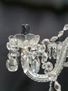 style Twisted glass and crystal chandelier