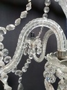 style Twisted glass and crystal chandelier