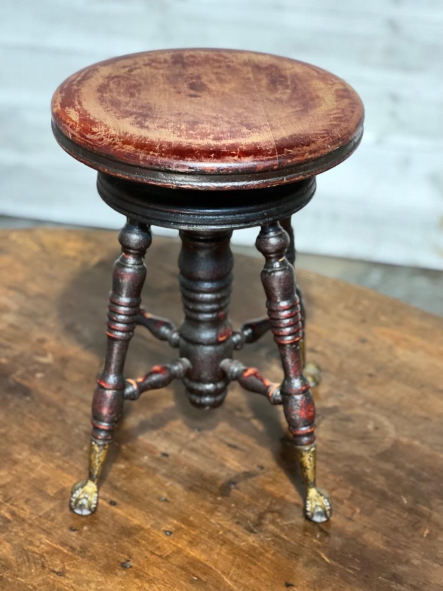 Vintage piano stool 