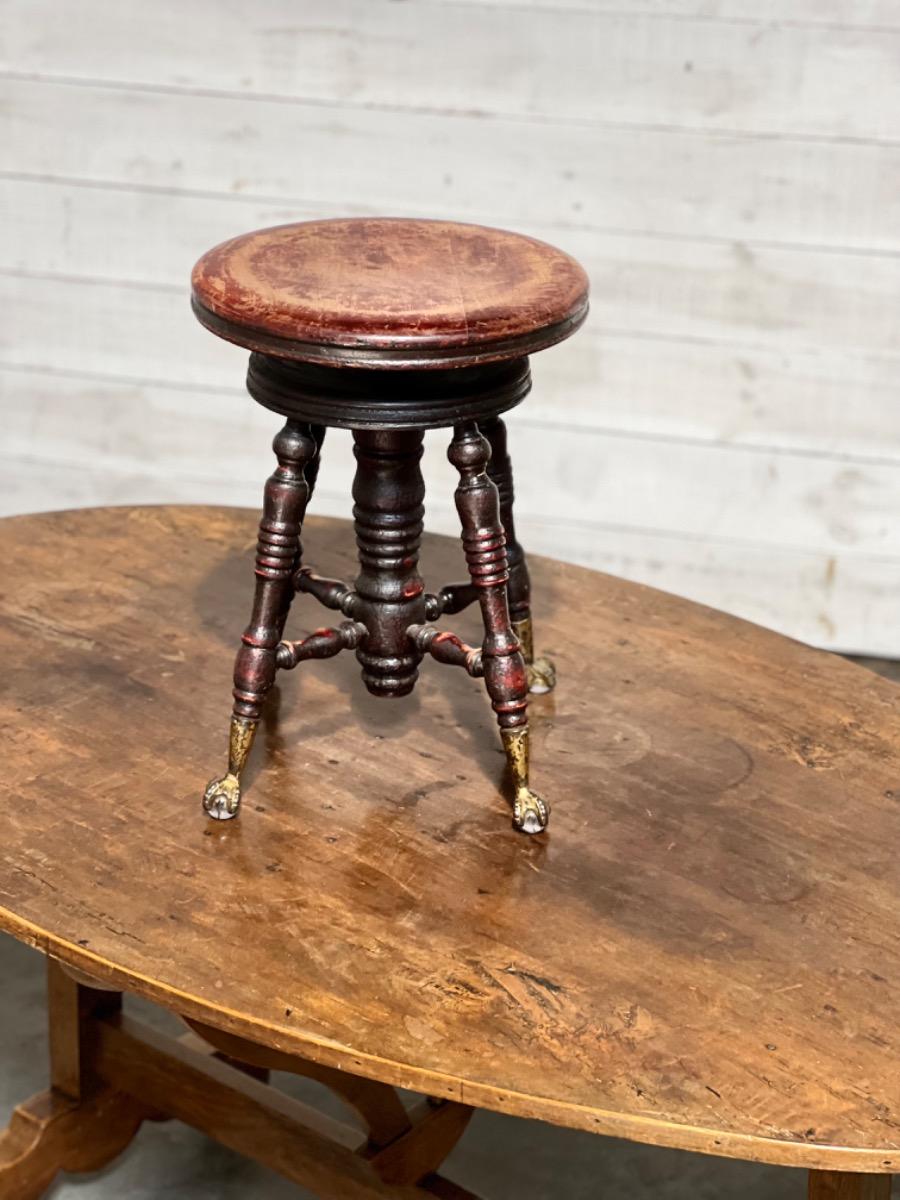 Vintage piano stool 