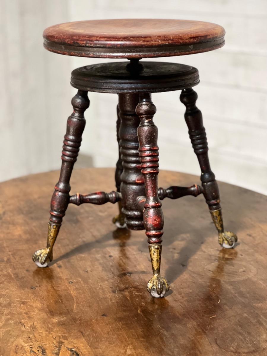 Vintage piano stool 