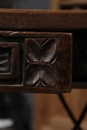 style Walnut spanish table with two drawers, Spain 18 th century