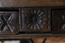 style Walnut spanish table with two drawers, Spain 18 th century