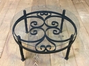 style Wrought iron round coffee table