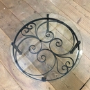 style Wrought iron round coffee table