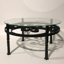 style Wrought iron round coffee table