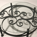 style Wrought iron round coffee table